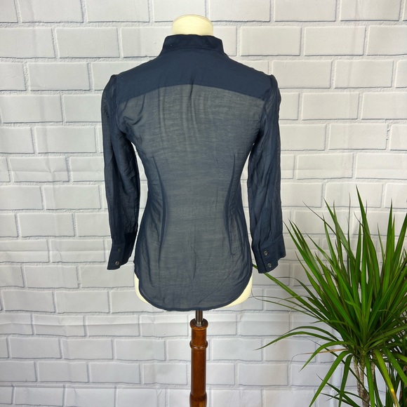 Theory March Shirt Cotton/Silk Blend - Picture 4 of 6